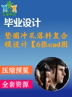 墊圈沖孔落料復(fù)合模設(shè)計(jì)【6張cad圖紙和說(shuō)明書】